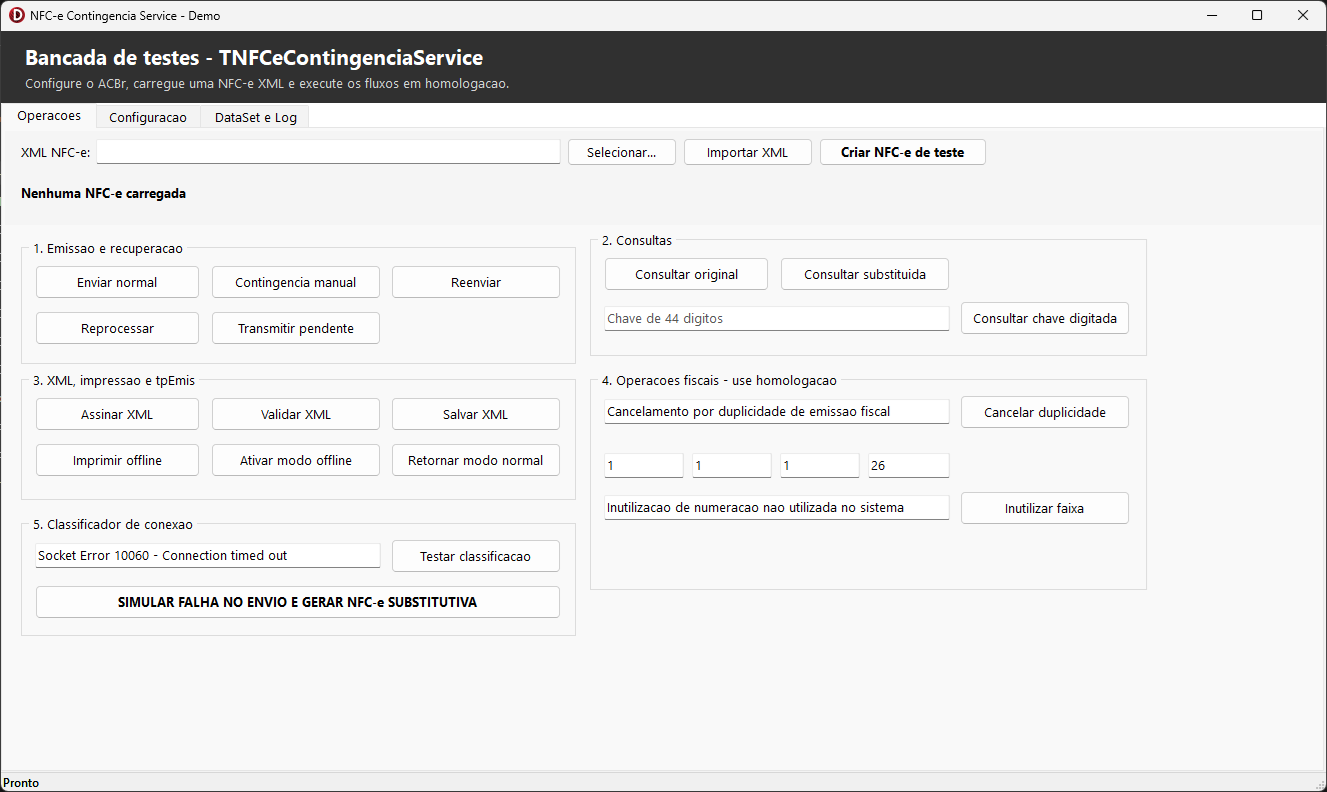 Classe NFC-e Contingência Inteligente
